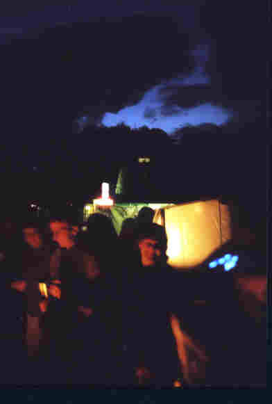 Blick auf den Campingplatz